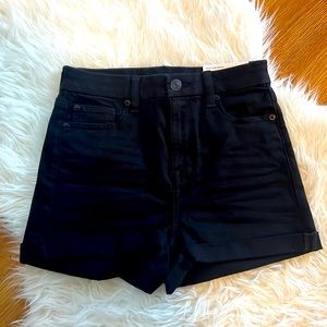 American Eagle Outfitters Jet Black High Waist Shorts